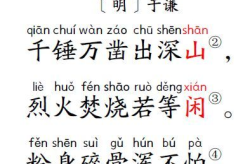 石灰吟 古诗,坚贞不屈，清白留世的诗篇
